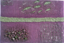 'Purple Sea' 70x105cm